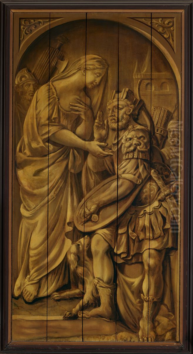 De stad Alkmaar zweert trouw aan de Maagd van Holland Oil Painting by Romeyn de Hooghe