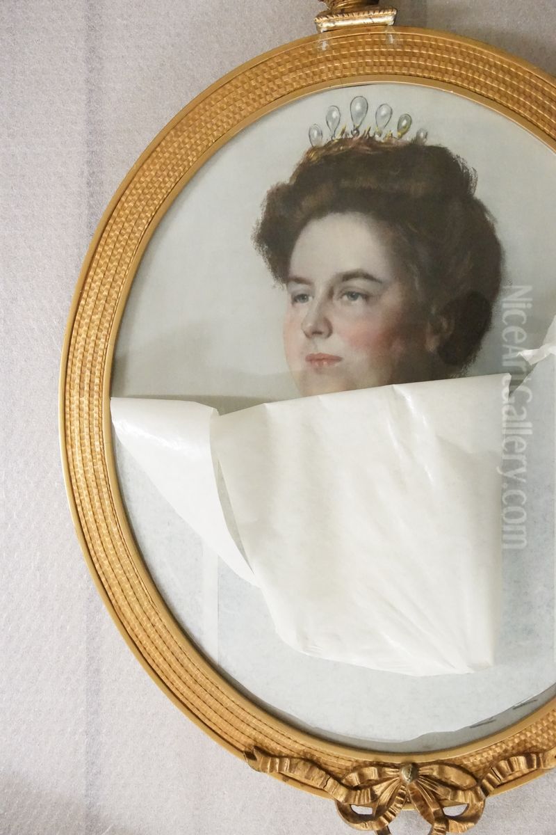 Portret Wilhelmina Oil Painting by Therese Schwartze