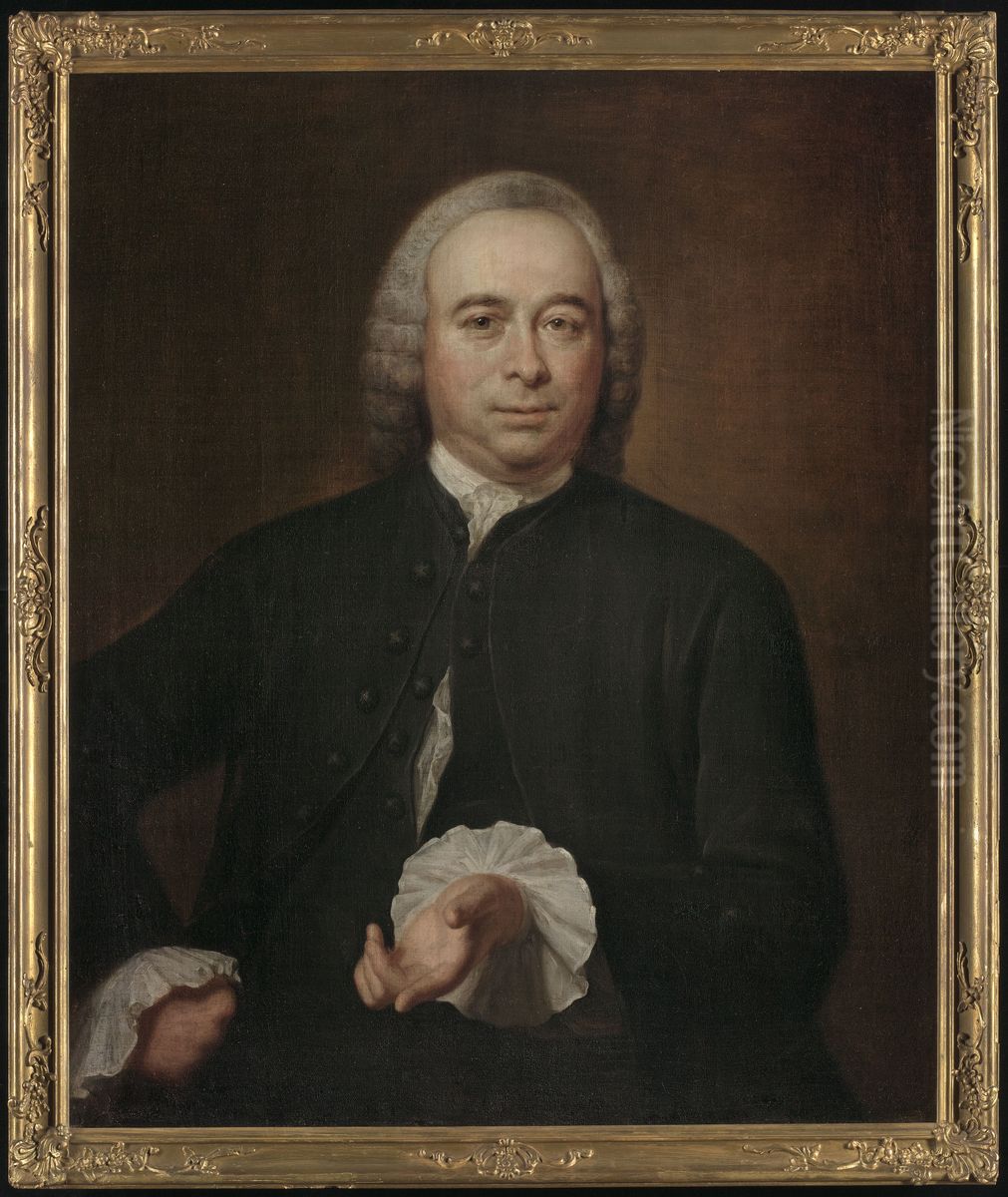 Portret van Cornelis Dirksz van Foreest (1704-1761) Oil Painting by Jan Maurits Quinkhard