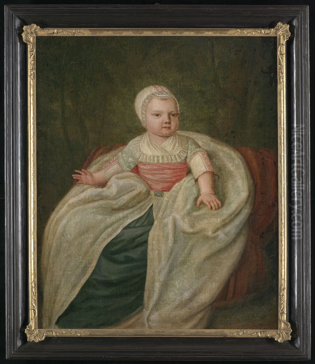 Portret van Dirk Cornelisz van Foreest (geboren en gestorven 1785) Oil Painting by Johannes Petrus van Horstok