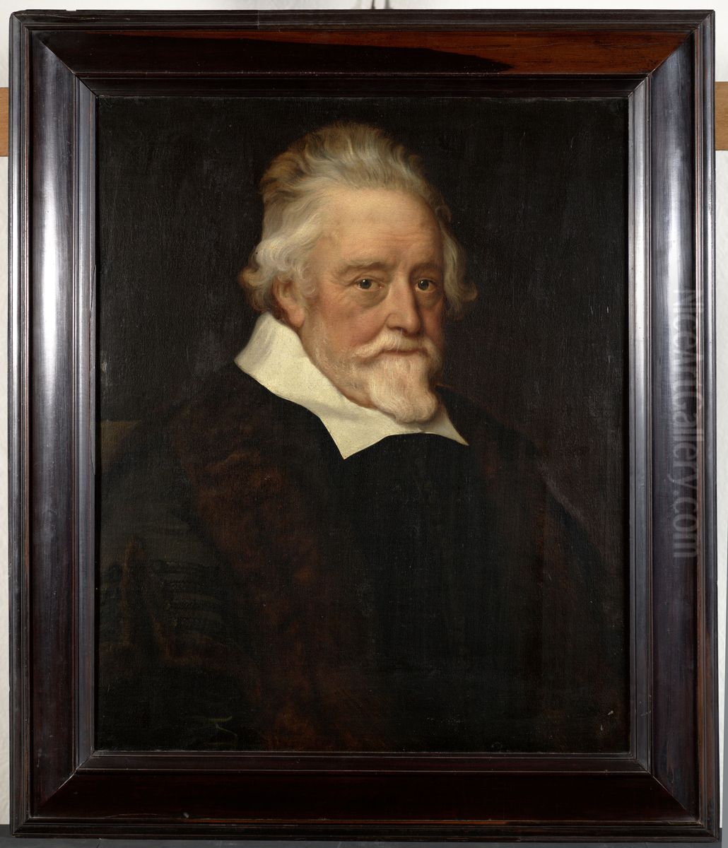 Portrait of Nanning van Foreest at age 84 Oil Painting by Adriaen Hanneman