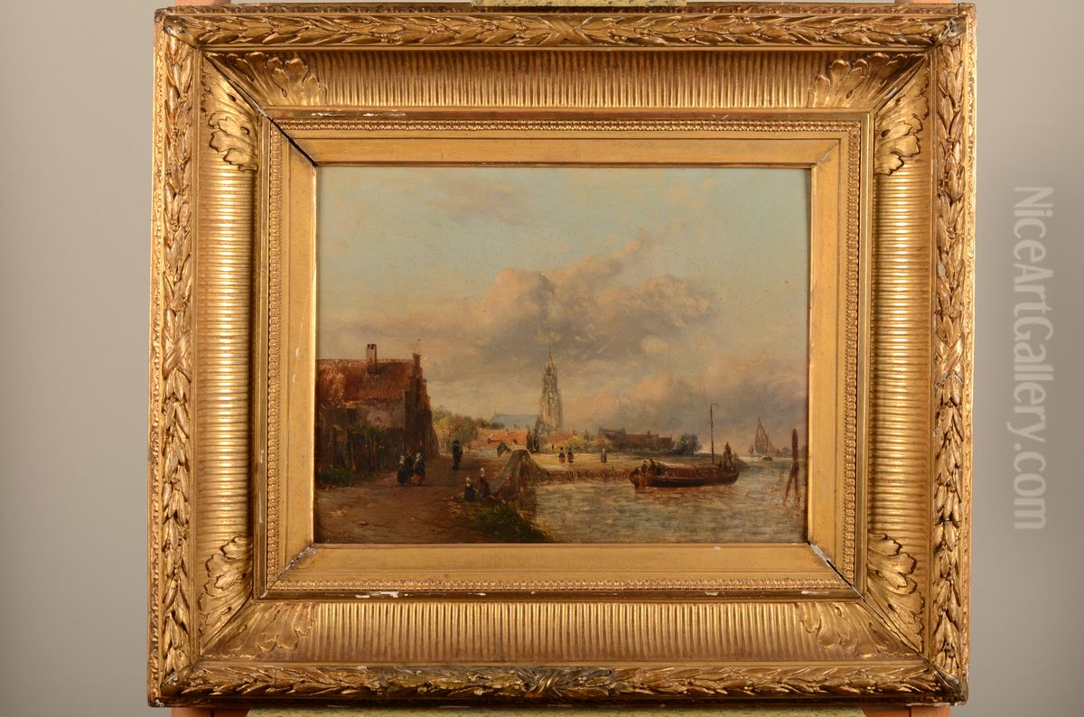 Stadsgezicht Oil Painting by Anthonie Waldorp