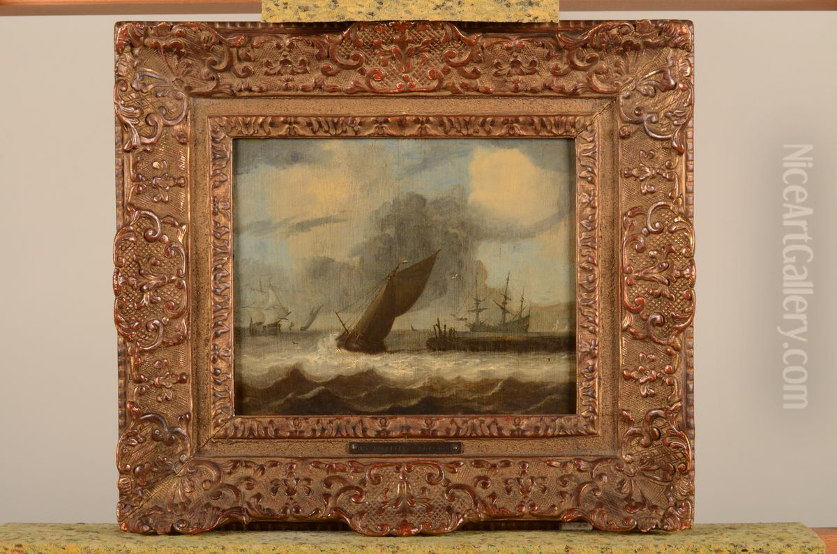 Zeegezicht Oil Painting by Jan Porcellis