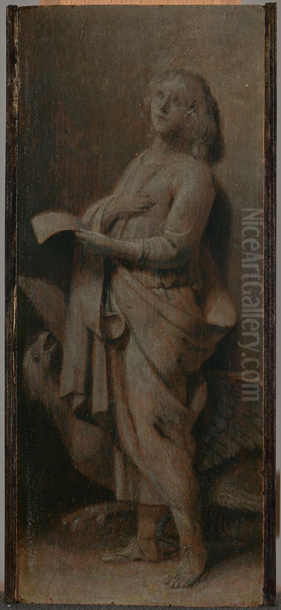 Vier evangelisten: Johannes Oil Painting by Caesar Van Everdingen