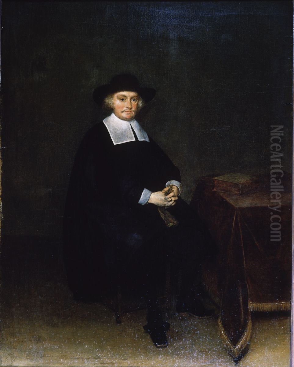 Portret van burgemeester Hendrik Nilant (1609-1684) Oil Painting by Gerard Ter Borch