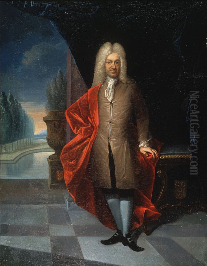 Portrait of Joan van Suchtelen (1668-1753). Oil Painting by Gerhard Jan Palthe