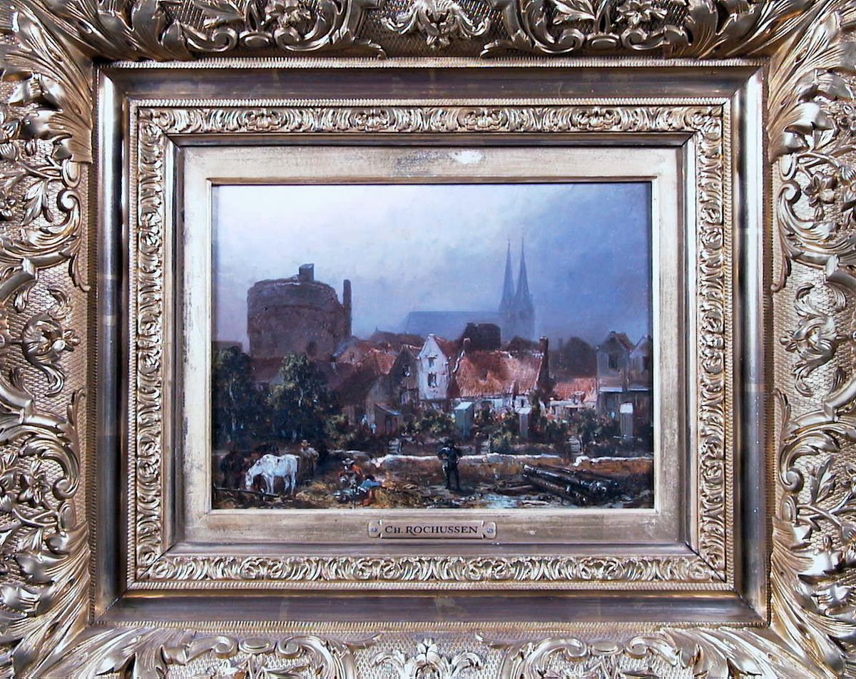 Achterzijde Walstraat. Oil Painting by Charles Rochussen