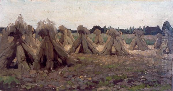 Korenschoven Oil Painting by Paul Bodifee