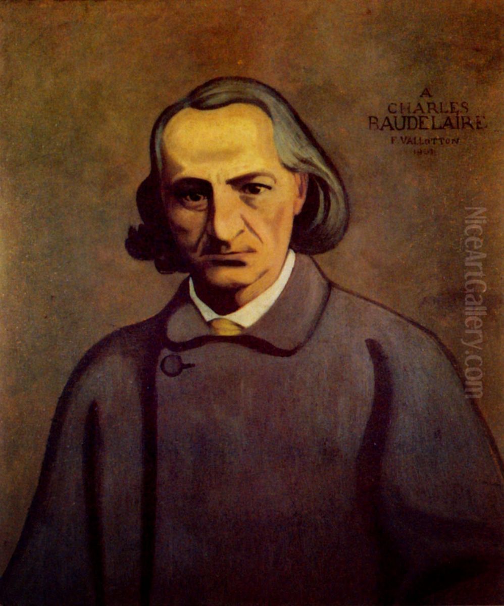 Charles Baudelaire Oil Painting by Felix Vallotton
