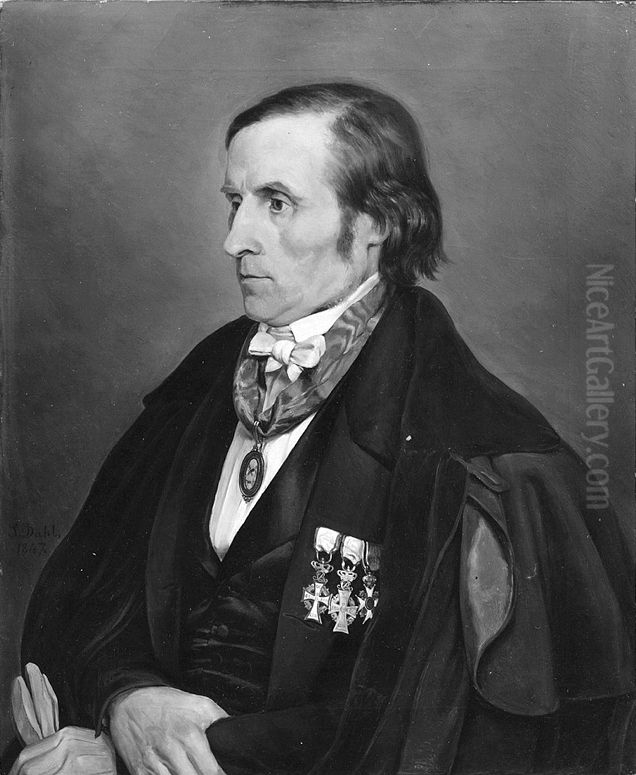 Johan Christian Dahl Oil Painting by Johann Siegwald Dahl