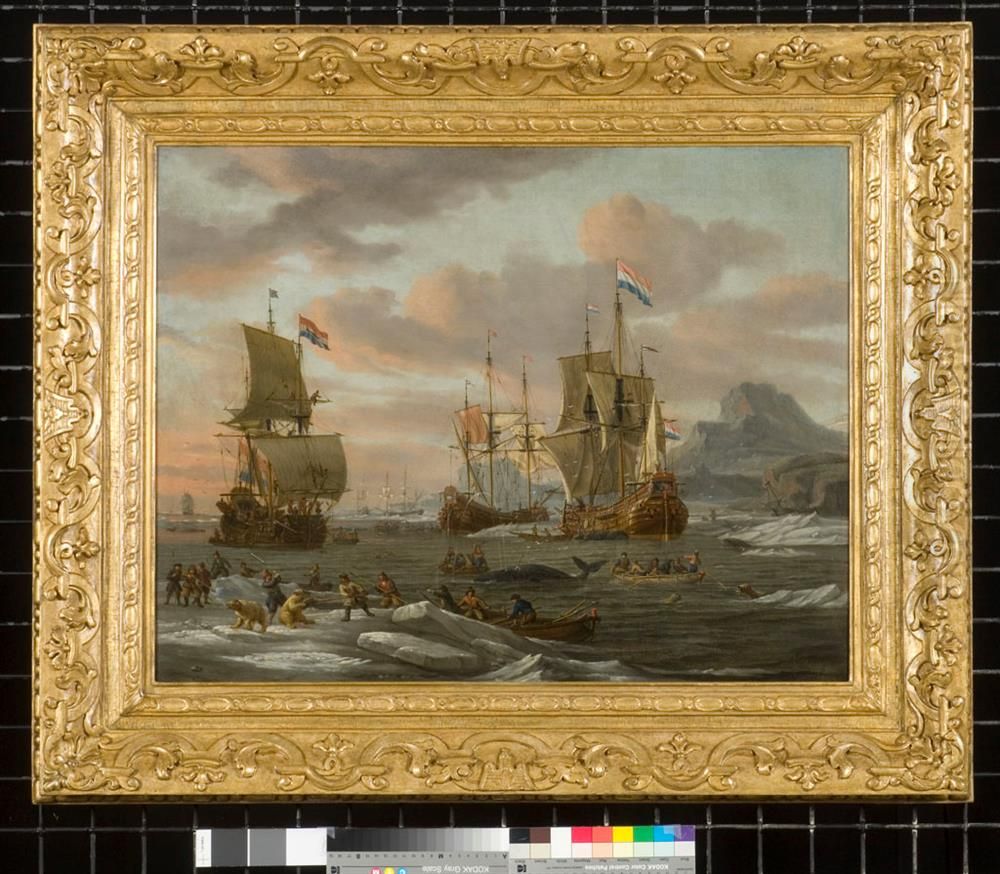 Walvisvangst Oil Painting by Abraham Storck