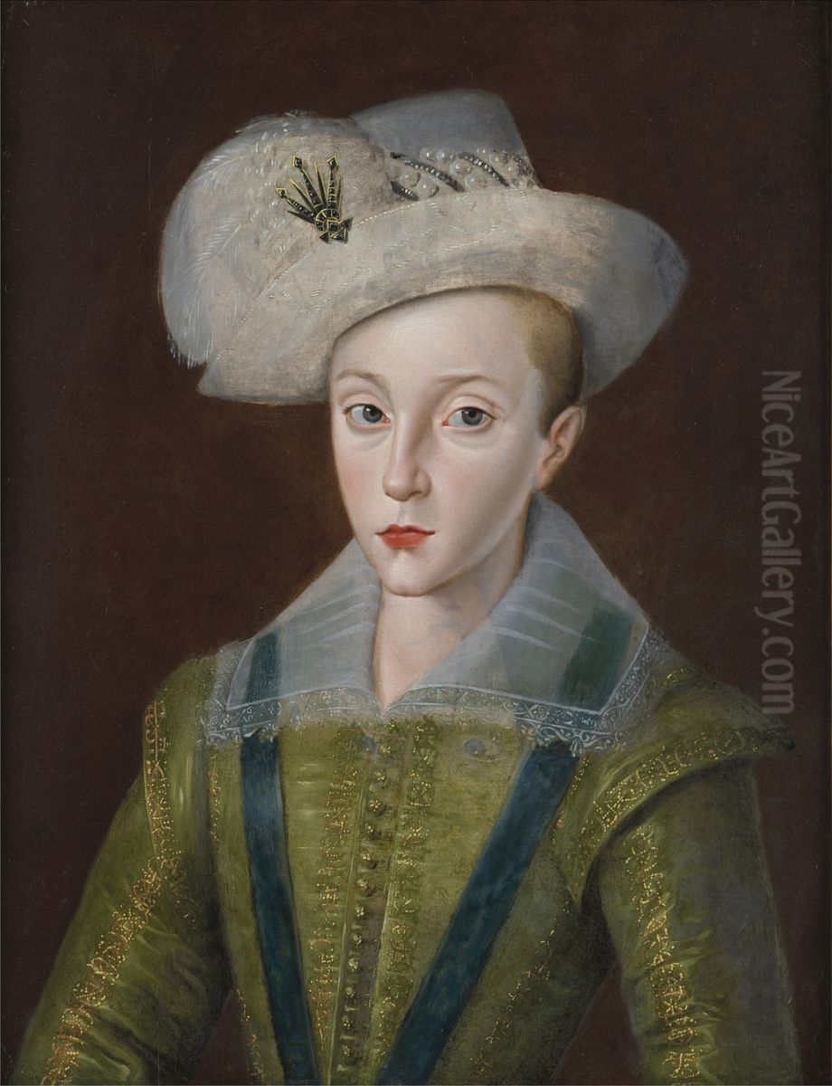 Portrait of Prince Henry Frederick, Prince of Wales Oil Painting by Robert Peake