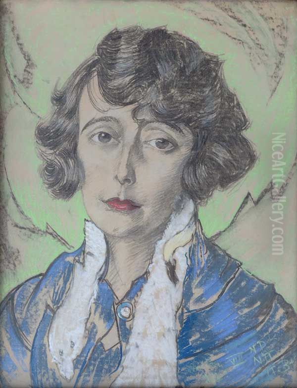 Portret kobiecy Oil Painting by Stanislaw Ignacy Witkiewicz (Witkacy)