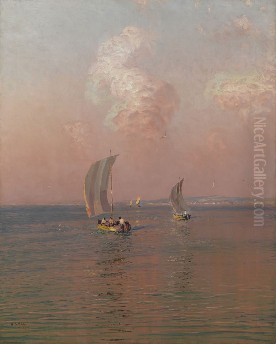 Evening falls Oil Painting by Nikolay Nikanorovich Dubovskoy