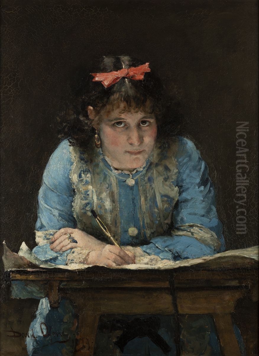 De teekening Oil Painting by David Oyens