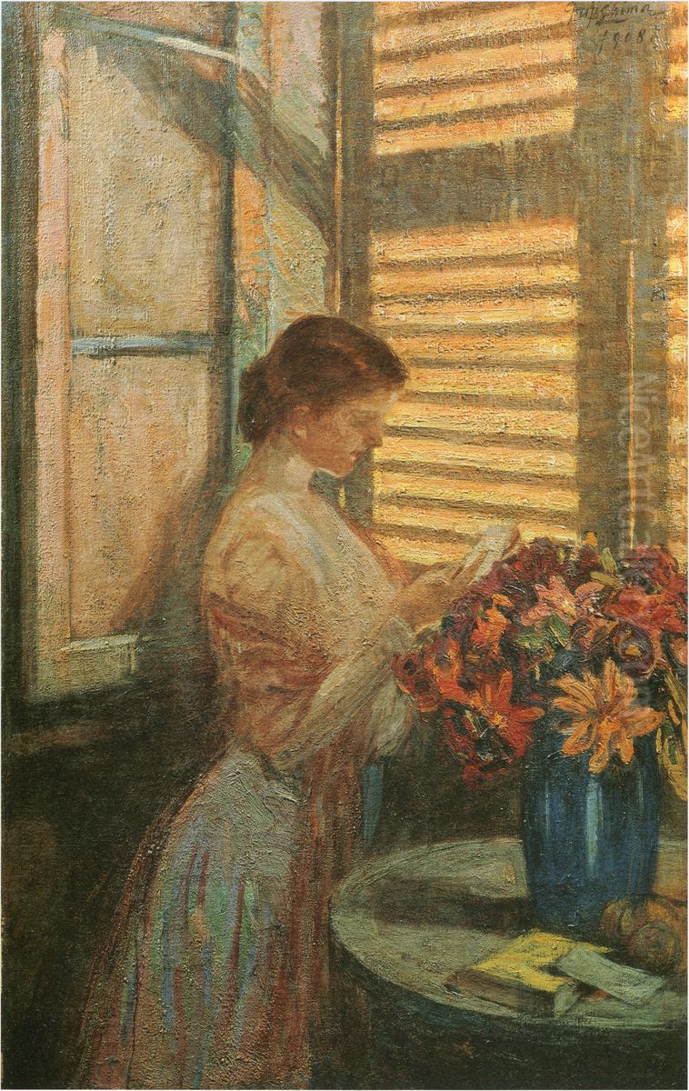 xingaru chao Oil Painting by Fujishima Takeji