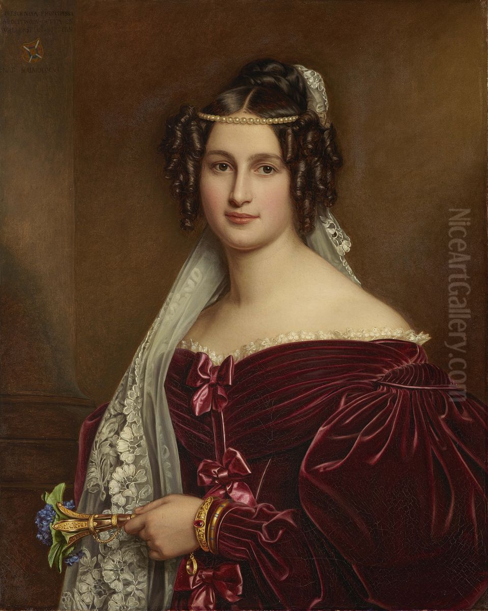 Portrait of Crescentia Bourgin Oil Painting by Joseph Karl Stieler