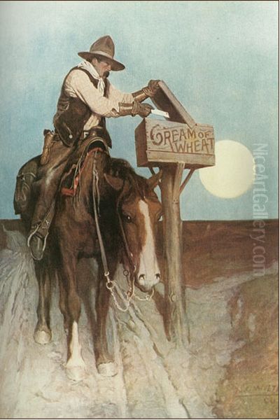 Where the mail goes Cream of Wheat goes Oil Painting by unknown