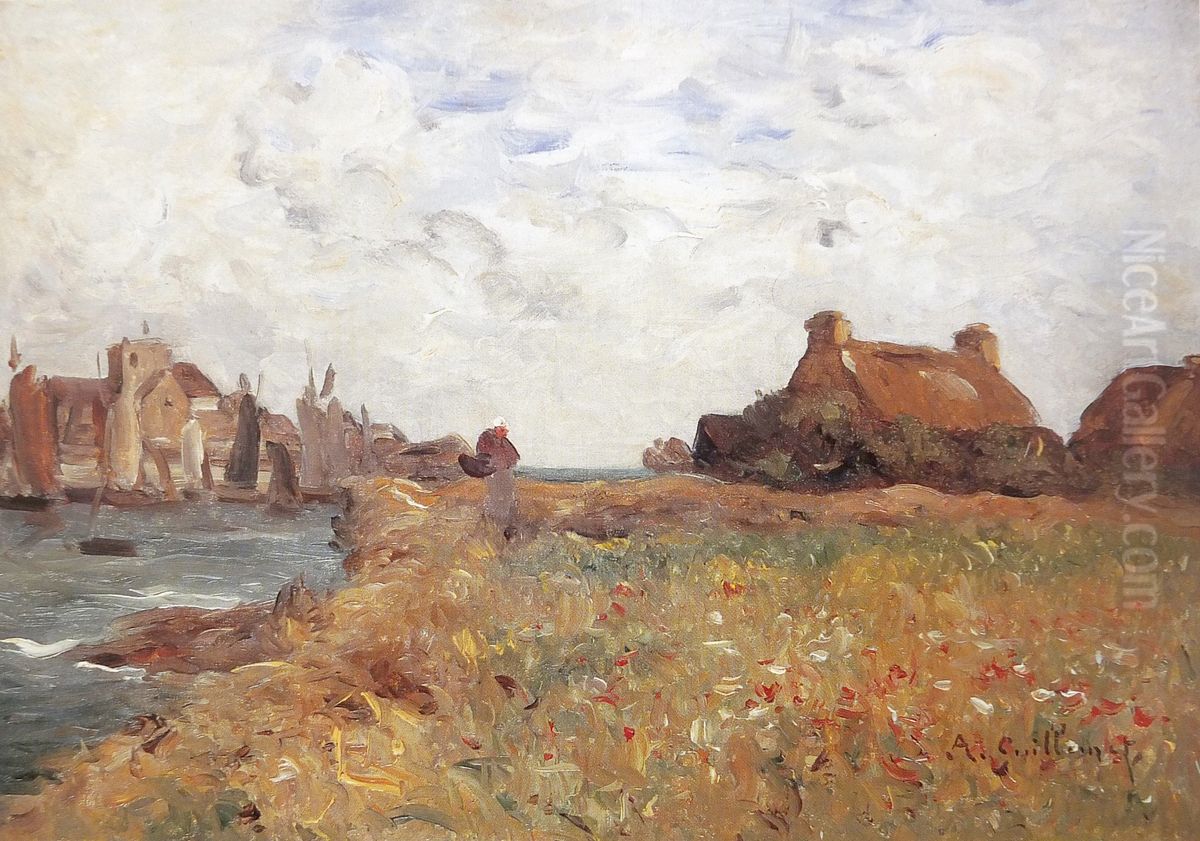 Le Port de Barfleur Oil Painting by Antoine Guillemet