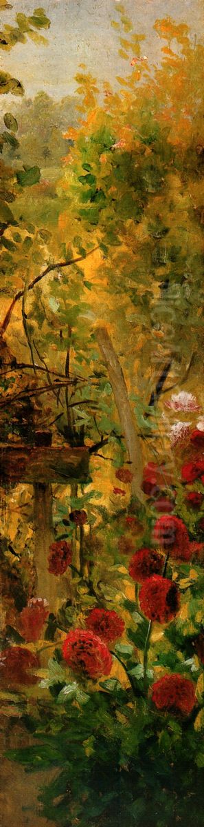 Apunte flores. Oil Painting by Cristobal Rojas