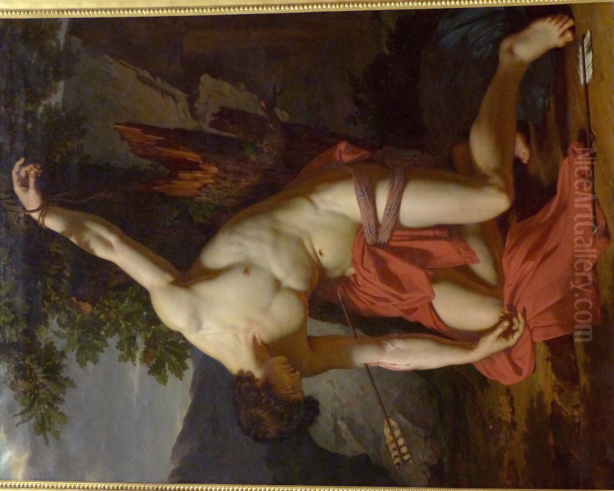 St Sebastian expiring Oil Painting by Francois-Xavier Fabre