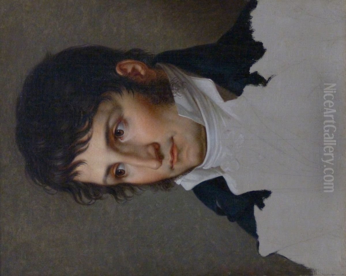 Lucien Bonaparte, Unfinished Sketch Oil Painting by Francois-Xavier Fabre