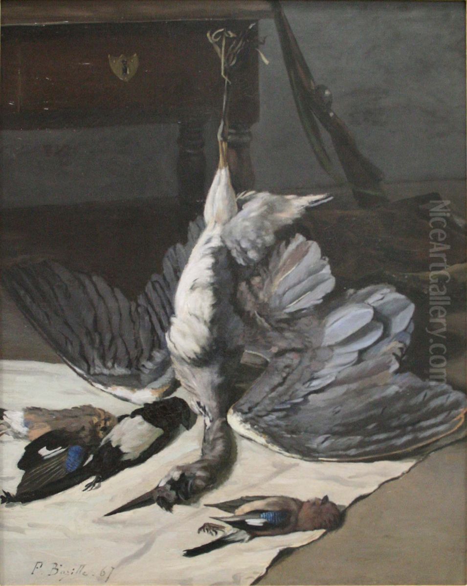 Nature morte au heron Oil Painting by Frederic Bazille