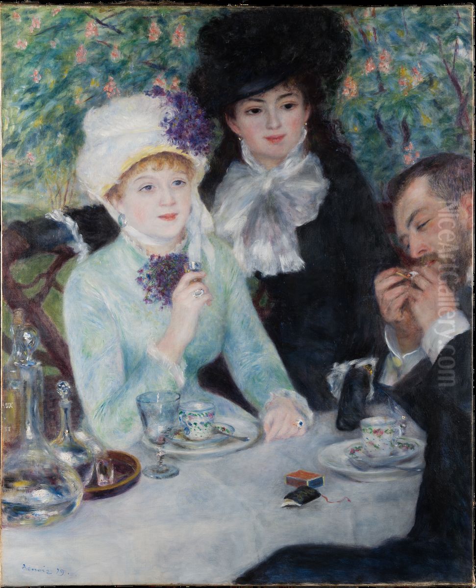 After the Luncheon Oil Painting by Pierre Auguste Renoir