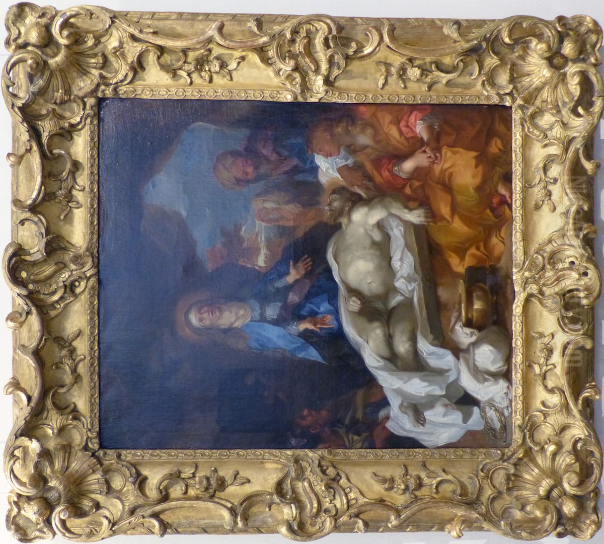 Lamentation for the Dead Christ Oil Painting by Sebastien Bourdon