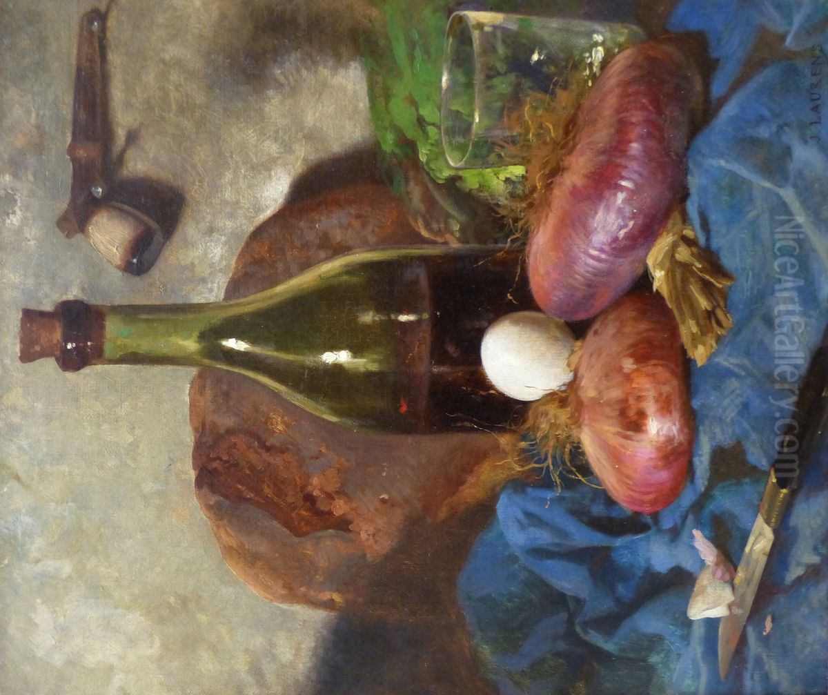 Le dejeuner du proletaire Oil Painting by Jules Laurens