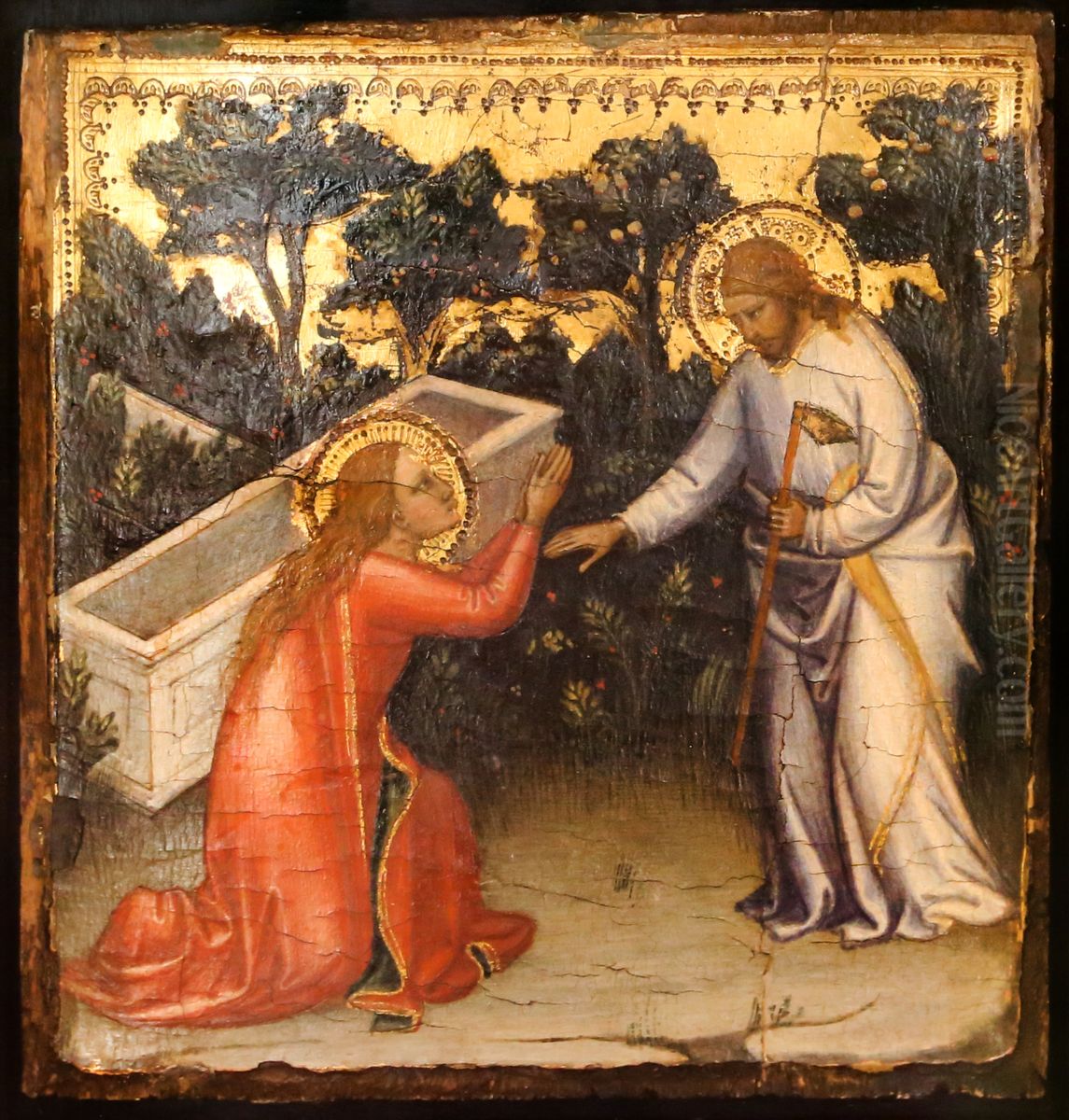 Scenes de la Vie du Christ : Noli me Tangere. Oil Painting by Mariotto Di Nardo