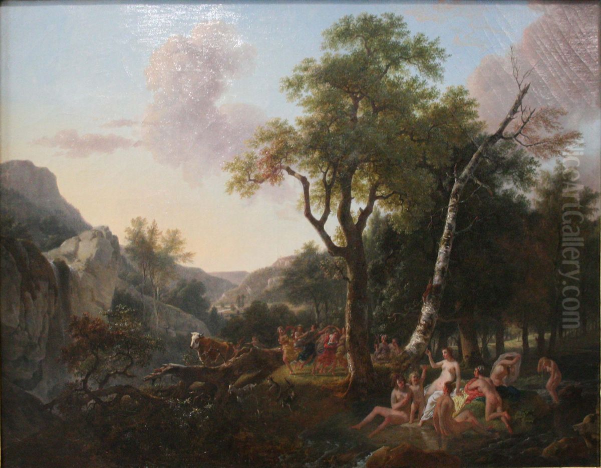 Enfance de Bacchus Oil Painting by Jean-Louis de Marne