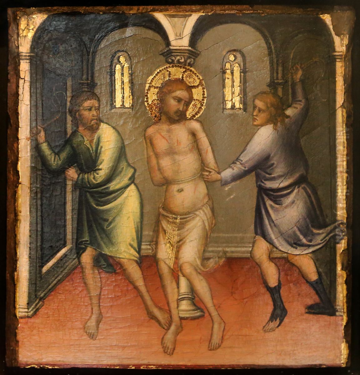 Scenes de la Vie du Christ : Flagellation. Oil Painting by Mariotto Di Nardo