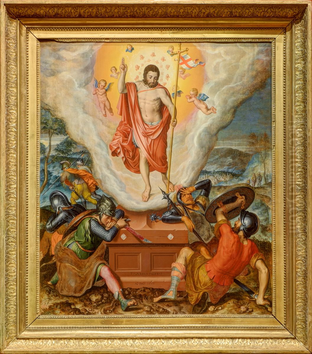 La Resurrection. Oil Painting by Pieter Pourbus