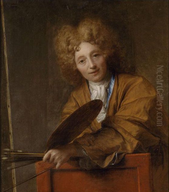 Self-Portrait Oil Painting by Jean-Baptiste Santerre