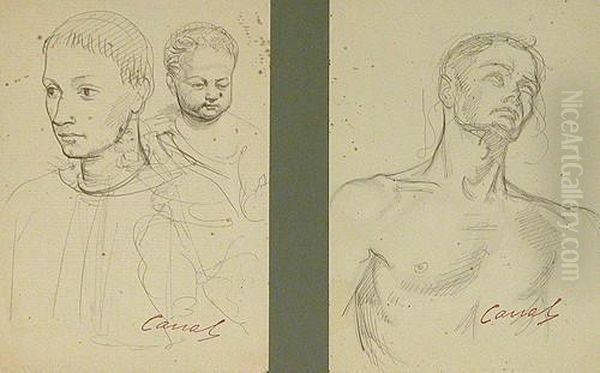 Figuras Oil Painting by Ricardo Canals y Llambi