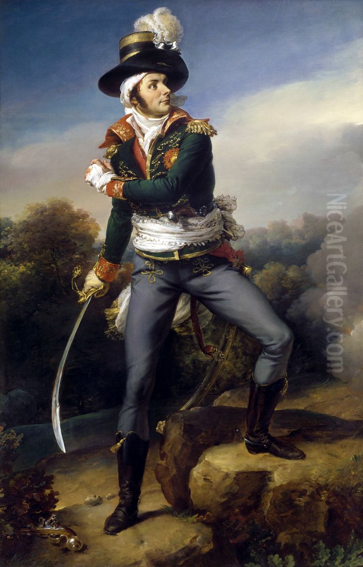 Francois-Athanase de Charette de La Contrie (1763-1796) Oil Painting by Jean-Baptiste Paulin Guerin