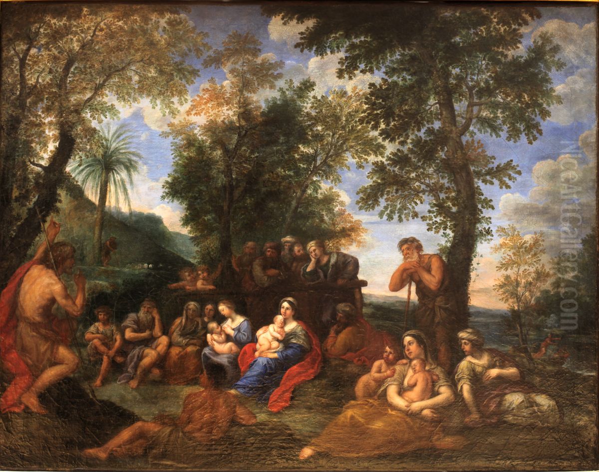 La Predication de saint Jean Baptiste Oil Painting by Francesco Albani