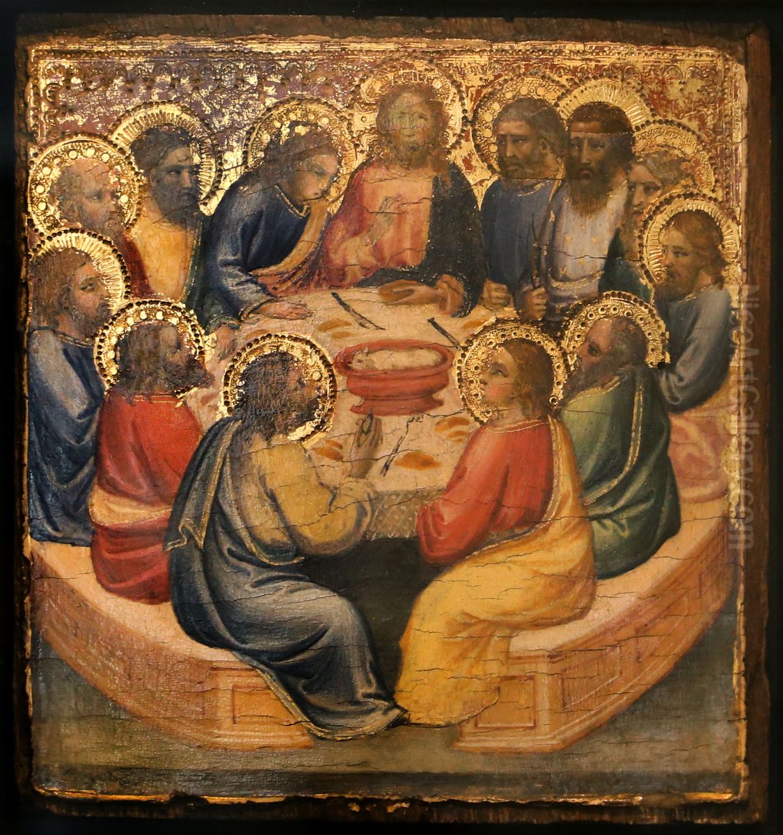 Scenes de la Vie du Christ : La Cene. Oil Painting by Mariotto Di Nardo