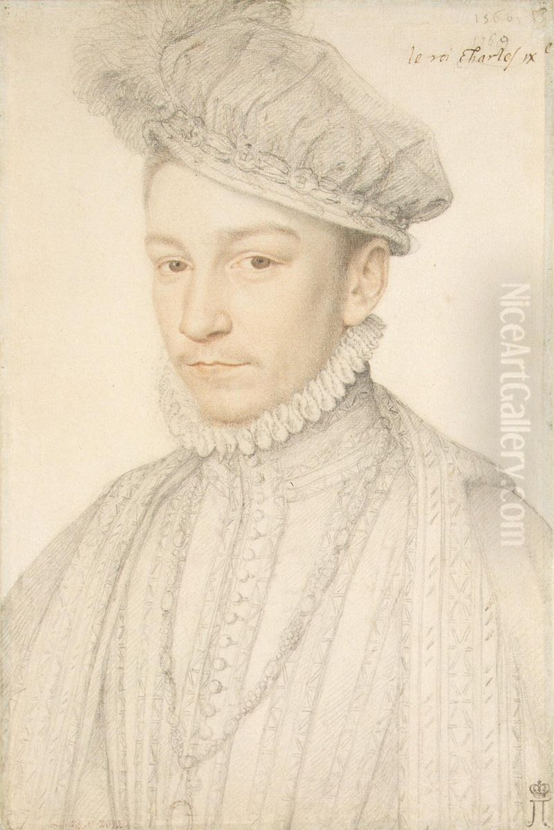 Portrait of Charles IX Oil Painting by Francois Clouet