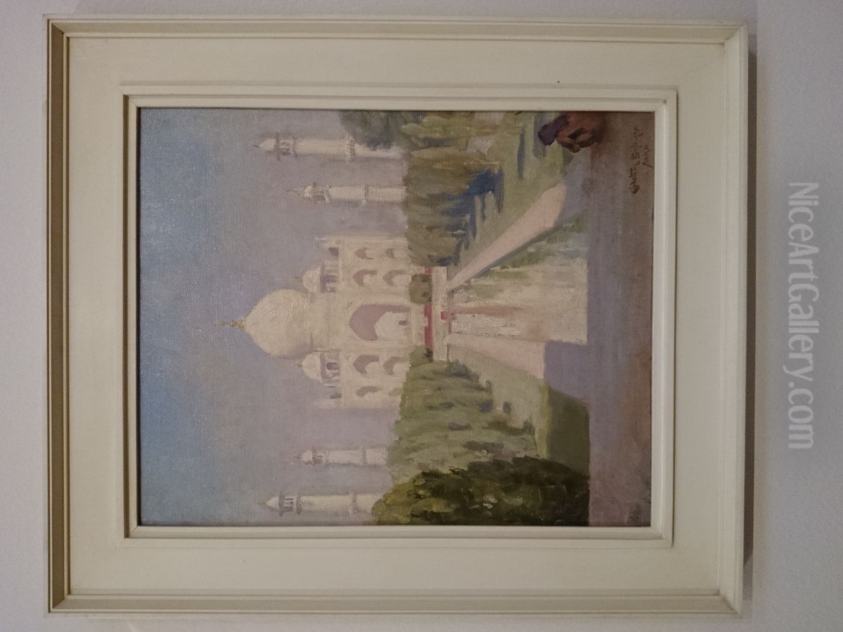 Taj Mahal Oil Painting by unknown