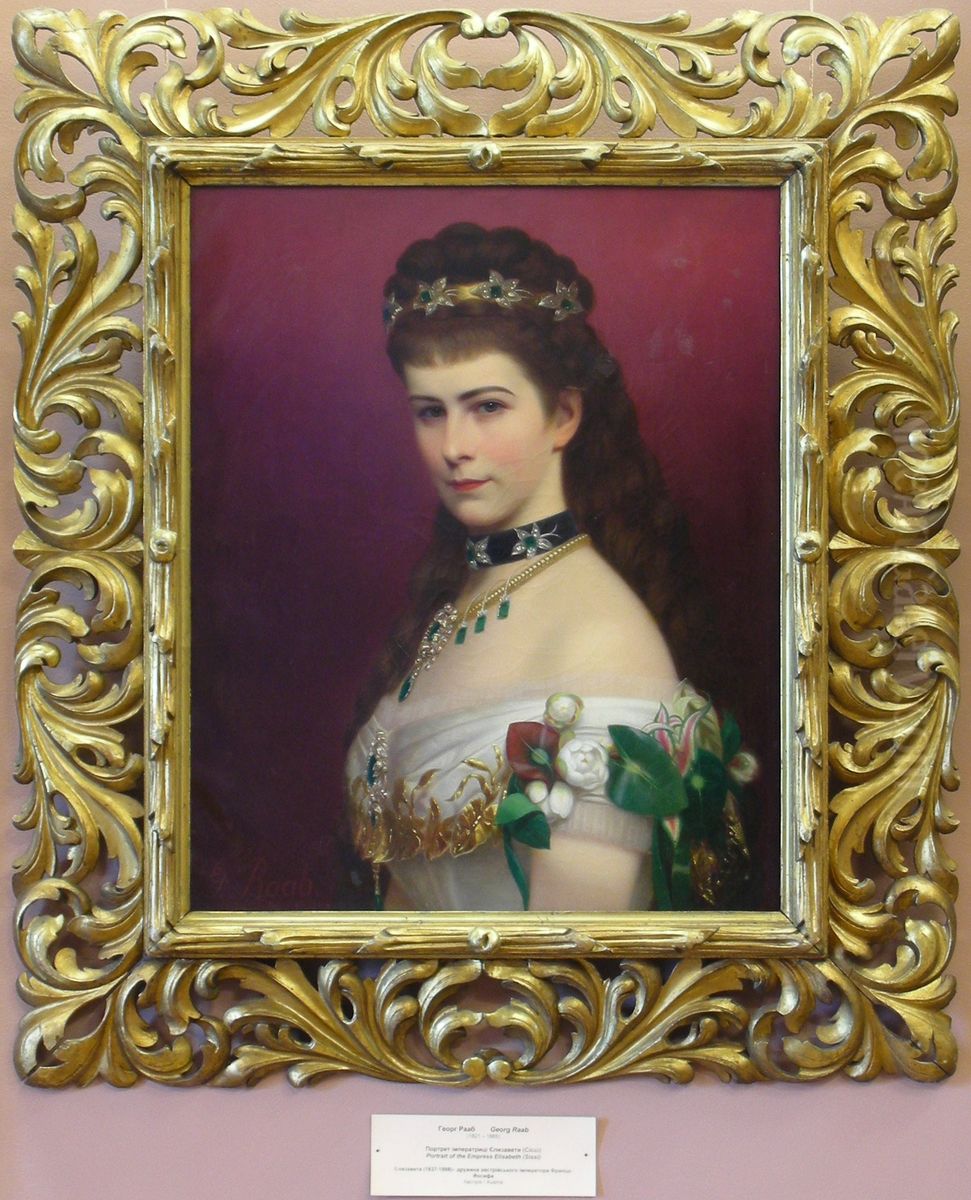 Portrait of empress Elizabeth Oil Painting by Georg Martin Ignaz Raab
