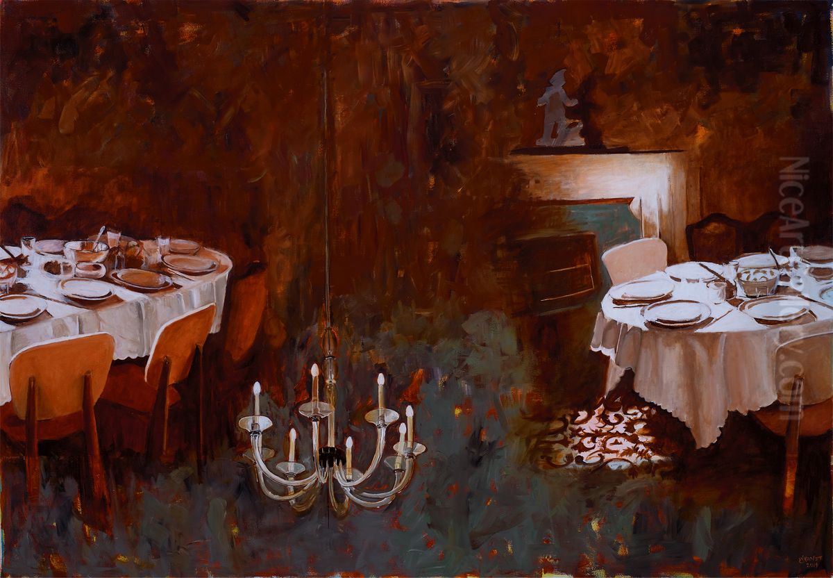 Phantom Oil Painting by Dvora Morag