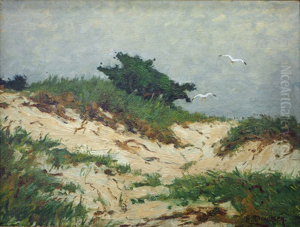 In the Dunes Oil Painting by Eugen Ducker