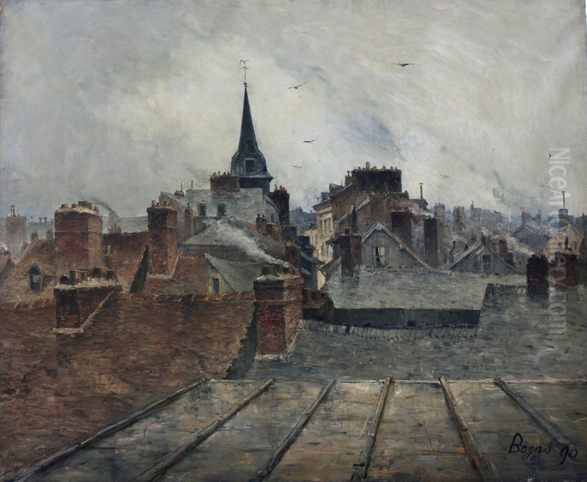 Les toits de Rouen Oil Painting by Frank Myers Boggs