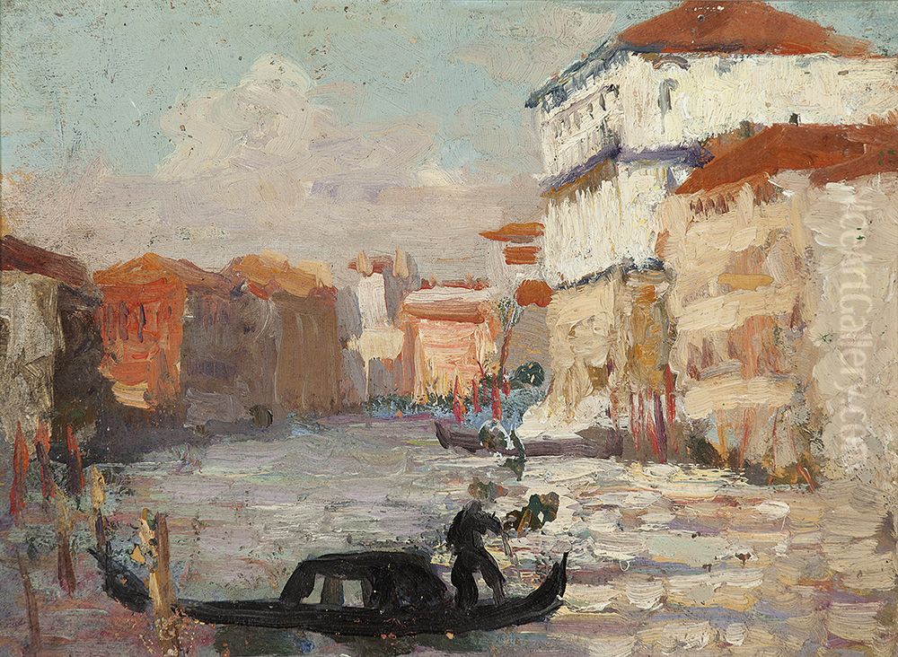Venice (sketch) Oil Painting by E. Phillips Fox