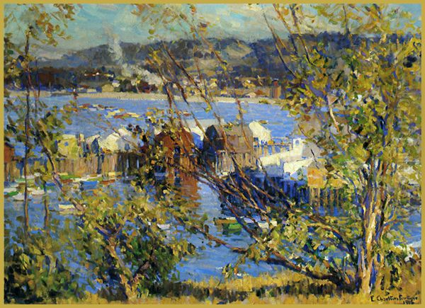 Monterey Bay Oil Painting by E. Charlton Fortune