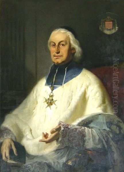 Mgr Hyacinthe Louis de Quelen (1778-1839), archeveque de Paris Oil Painting by Unidentified painter