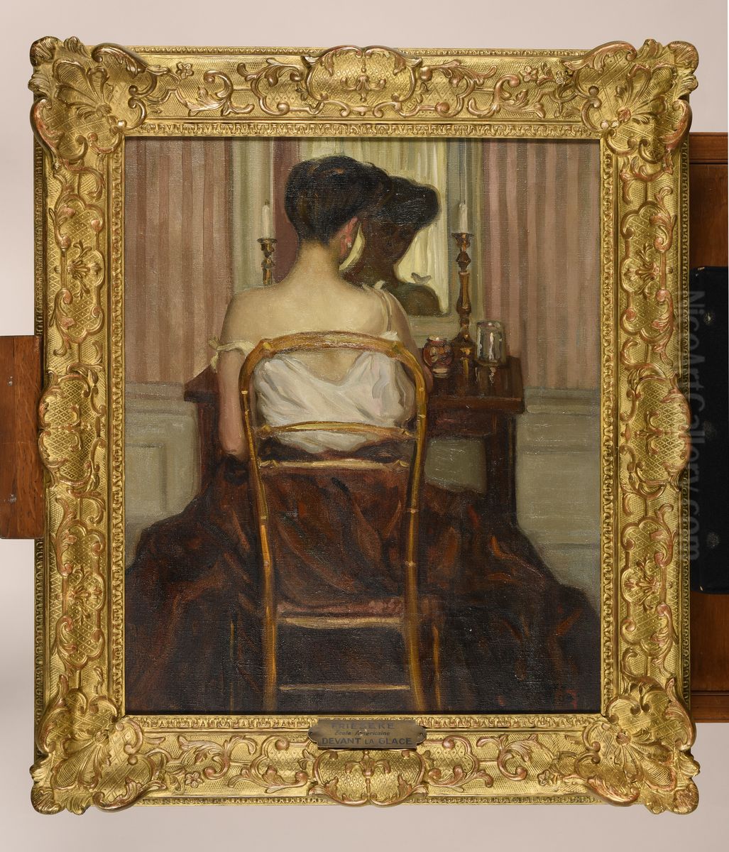 Devant la glace Oil Painting by Frederick Carl Frieseke