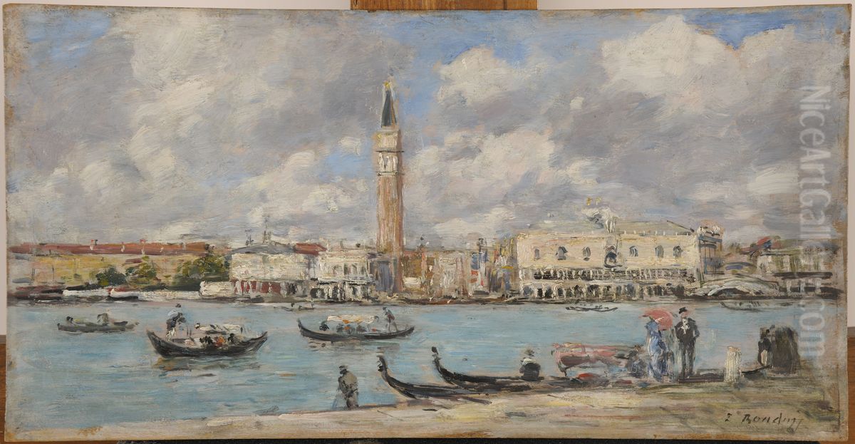 Venise. San Giorgio Oil Painting by Eugene Louis Boudin